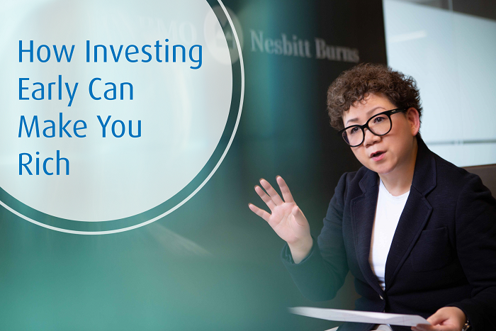 Woman speaking to client