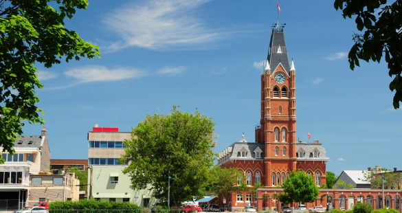 City Hall building Belleville, On